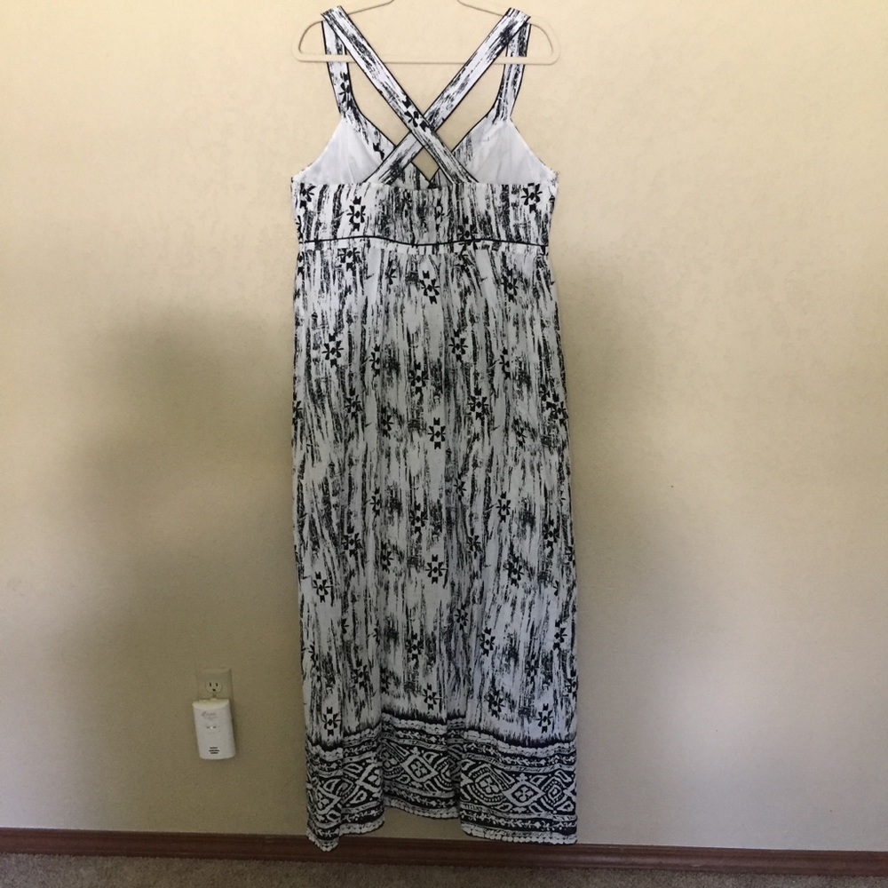 Ann Taylor Linen And Cotton Maxi Sundress Size 12 - Picture 4 of 8
